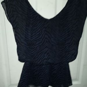 Blue nd Black Express Shirt